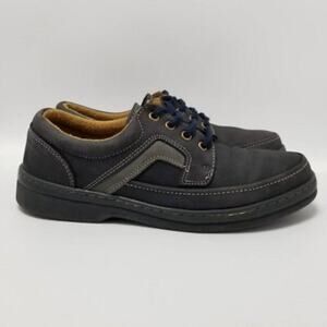 Ecoland Mens Leather Lace Up Sneakers Shoes Size 42